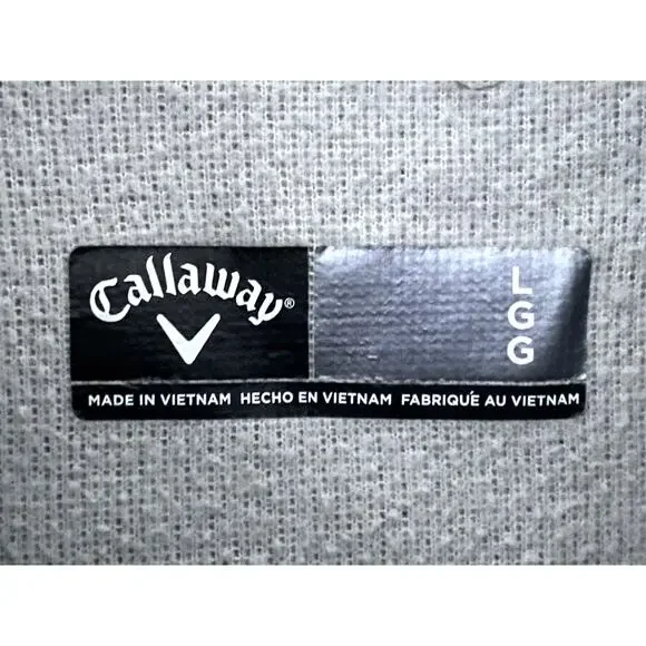 Callaway Golf 1/2 Zip Pullover Mock Neck Sweatshirt Mens L Golf Athliesure Fall - Picture 5 of 7